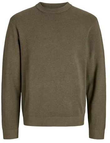 JACK & JONES Male Strickpullover Einfarbig Strickpullover