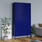 Cozynest Garderobenschrank Dielenschrank Schlafzimmerschrank Stahlschrank Lagerschrank Mehrzweckschrank Schrank Kleiderschrank Marineblau 90x50x180 cm Stahl