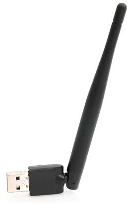 WLAN USB Stick für Digi Quest Q60 / Q80 / Q90 TivuSat Receiver - Mini Adapter mit +2dB Antenne, 150 Mbit/s, Plug & Play, USB 2.0/3.0 Support