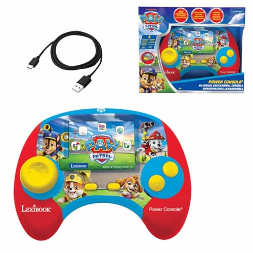 Lexibook, PAW Patrol, Power-Spielekonsole, JCG100PAi3 | Deutsch/Englisch, Lern-Spielekonsole, 100 Aktivitäten