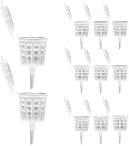 Boîte d'engrais pour 10 paniers d'engrais avec couvercle - Composteur d'extérieur pour orchidées en pot jardin cour ferme familiale