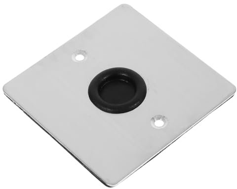 SOIMISS Cache-prise Mural En Acier Inoxydable 86 Trou De Câble Plaque Frontale De Prise Moderne Installation Facile Pour Usage Résidentiel Et Commercial 1 Pièce