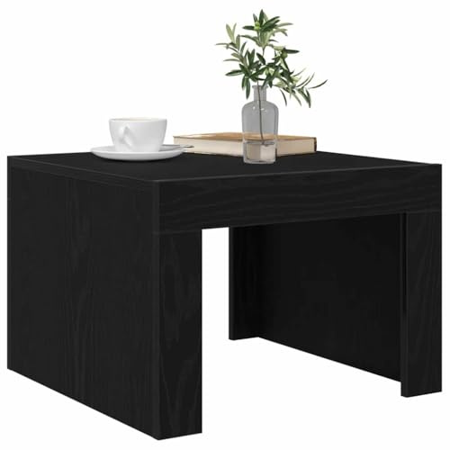 vidaXL Coffee Table Black oak Engineered wood, Elegant Living Room, Rectangular Coffee Table, Modern Indoor Furniture, Minimalist Centerpiece, Functional Home Decor