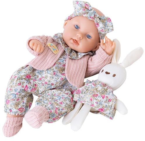 Generisch Realistische Baby Puppe - 30 cm Realistische Reborn Babypuppen | Niedlicher Kuschelbegleiter Weiches Spielzeug Geschenk Ab 3 Jahren Zum Schlafengehen Rollenspiel Kinderzimmer