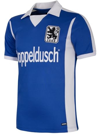 COPA - Retro Fußballtrikot Herren - TSV 1860 München 1980/81 - Blau - Kurzarm