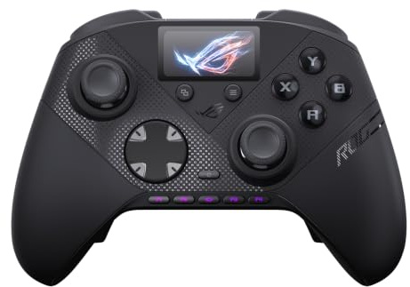 ASUS ROG Raikiri II Pro PC Controller | 8K Abtastrate, Hot-Swap-TMR-Joysticks, Display, Bumper, abnehmbare Rücktasten, Dual-Mode-Trigger, Mikroschalter-Tasten