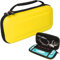 TECHGEAR Switch Lite Coque - Étui Housse de Protection, Pochette De Transport, Housse Rigide de Rangement Coque Compatible avec Nintendo Switch Lite, 8 Fentes pour Cartes de Jeu + Accessoires [Jaune]