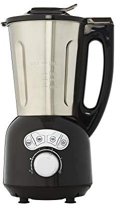 SENYA Blender Chauffant – Appareil à Soupe Chauffant et Mixant 1,5L, 5 Programmes automatiques : Velouté, Mouliné, Smoothie, Compote – Acier inoxydable, Arrêt automatique & Nettoyage facile, noir