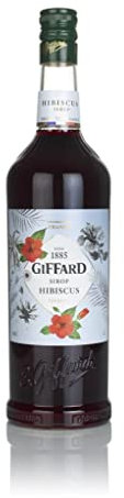 GIFFARD Bar Sirup 1,0 l - Sirup HIBISKUS - zum Mixen / Mixgetränke / Cocktails