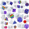 FUNSHOWCASE Rollenspiel Würfel Silikonform Buchstaben Zahlen Epoxidharz Gießformen 20st Set D4 D6 D8 D10 D12 D20 D24