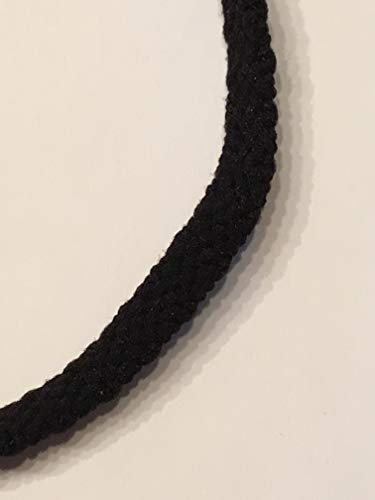 Telliswelt 4 mm x 5 m schwarzer elastische Kordel Gummiband Kochfest zb. Gummi für Masken.