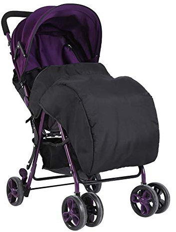 Poussette Chancelière-Imperméable Universel Bébé Poussette Foot Muff gy Landau Poussette Snuggle Couverture Coupe-Vent(Black)