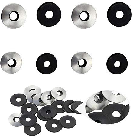 Zaky 60 pièces 304 en Acier Inoxydable EPDM Joint en Caoutchouc Néoprène Rondelles pour L'étanchéité des Vis Bagues D'étanchéité Accessoires # 5 / # 6