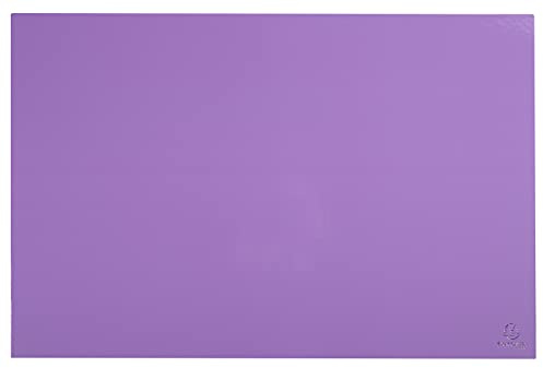 Exacompta 60164D Schreibunterlage Aquarel aus extra starkem Karton, perfekt für Büro und Homeoffice, Pastellfarbe Malve 58,5x38,5x0,5 cm Schreibtischunterlage kompatibel mit optische- und Lasermaus