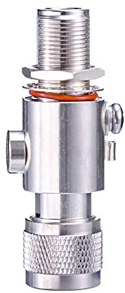 Bingfu Blitz Überspannungsschutz Koaxialer Blitzableiter N Stecker auf N Buchse 50 Ohm DC 0-6GHz Anschluss für Outdoor WiFi 4G LTE GPS Ham Antenne 868 MHz Lora Helium Miner Hotspot Antenne
