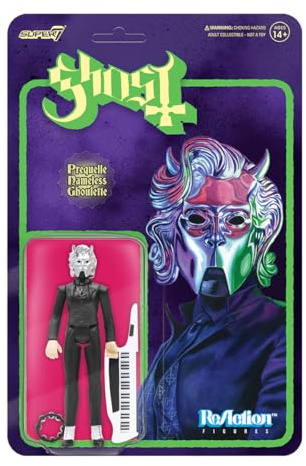 Super7 Ghost Prequelle Nameless Ghoulette Reaction Figure - 9.5 cm Ghost Action Figure with Accessories Heavy Metal Collectibles and Retro Toys