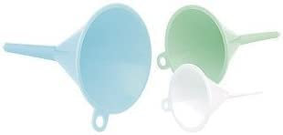 GLAMSA Set Of 3 Small Funnel Set – Useful For Home And Salon Use – Ideal For Filling Bottles And Containers – Diameter Sizes: 5CM, 3.5CM & 2.5CM