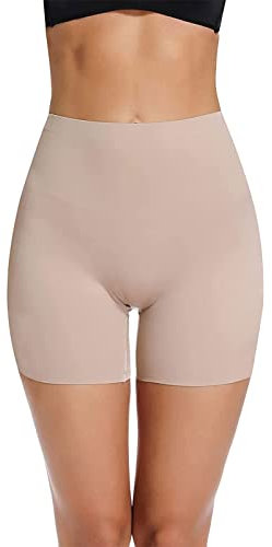 Joyshaper Braguitas Moldeadoras Mujer Pantalones Cortos Sin Costura Boxer Hipster Bragas de Seguridad Shaper Panty Antirozaduras, Beige, M