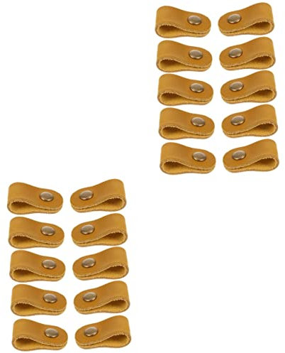 Parliky 20 Pièces Remontoir Rangé Support De Casque Radiateur Planche Prise Soi Conduit Crème Chien Garde-cordon En Cuir Support Casque Manche Casque Usb Câble Grille Cuir De Cheval Fou