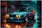 Printonia Leinwand-bild 120x80cm BMW 3 E30 Abstrakt Art Bilder Dekoration Wandbild Kunstdruck Sportwagen Automobil Deko