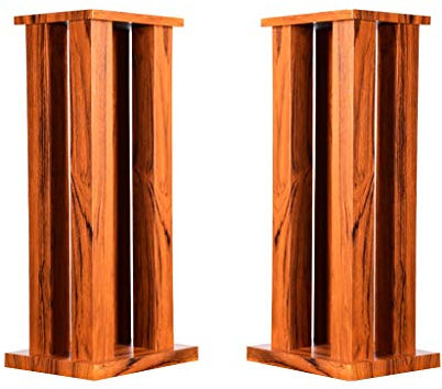 Speaker Stands,Floor, Bookshelf Speaker Floor Stand,Wood Grain Easy, Assembly Enhanced Listening