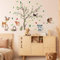 Amimagen Wandtattoo Waldtieren und Bäumen Wandaufkleber – Hirsch Fuchs Eichhörnchen Wandsticker – Kinderzimmer Baby Mädchen Jungen Zimmer Kindertagesstätte Spielzimmer Klassenzimmer Wanddeko