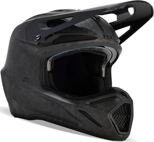 Fox V3 RS Carbon Solid MIPS Motocross Helm, schwarz/matt, S (55/56)