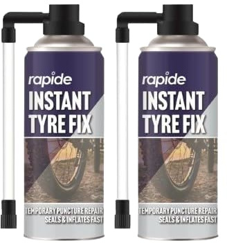 PEBBLE HUG 200 ml Instant Tyre Repair Spray Paint, Bicycle Tyre Puncture Sealant Fix Sealing Inflates in Cycle Tyres, Car Accessories Essential