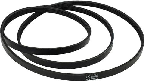 vhbw Cinghia trapezoidale sostituisce Miele 5PJ 1180, PJ5 1180, 5689130 per asciugatrice - 188 cm nero