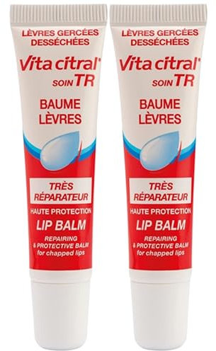 Vita Citral | Sehr reparierender Lippenbalsam | spendet Feuchtigkeit und pflegt beschädigte Lippen | verringert das Spannungsgefühl | die Lippen werden geschützt | nicht klebende Formel | 2 x 15 ml
