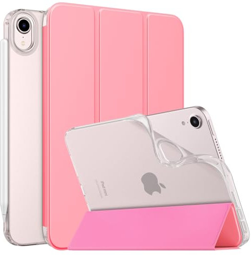 MoKo Cover Compatibile con Nuovo iPad Mini 7 (A17 PRO) 2024, Custodia iPad Mini 6a Generazione 2021 (8,3 Pollici), Custodia iPad Mini 6, TPU Cover Posteriore per iPad Mini 7, Conchiglia