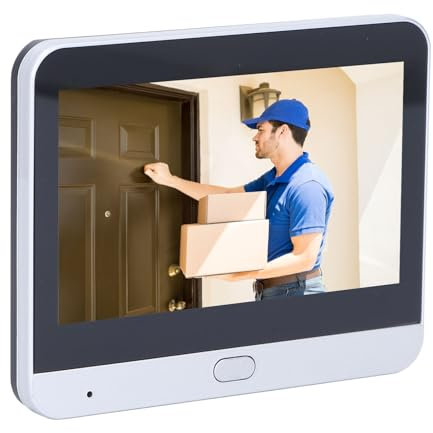 Videocamera di Sicurezza, Videocitofono Senza Fili, Citofono Domestico Ricaricabile per la Casa