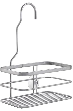 Metaltex Dusch Ablage für Brausestange Origin LUXY, Duschenboy mit Haken