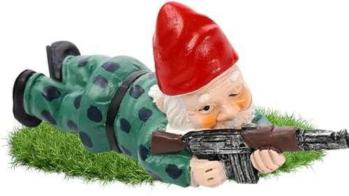 Bexdug Armee-Gartenzwerge,Armee-Gartenzwerge | -Harz-Statue | Armee- -Figur, Harz, Armee- -Statue, Garten-, Miniatur- für Garten, Haus, Hof