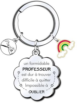 YUANSI Merci Maitresse, Porte Clef Maitresse, Maitresse d'école Maternelle Professeur,Cadeau Maitresse Noel Pâques (2)