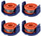 AIWMQYYF Strimmer Parts Spool Cover and Line, Blue and Orange String Trimmer Replacement Line Grass Trimmer Spool, Nylon and Plastic Replacement Strimmer Line for Mac Allister MGTP18Li，etc.