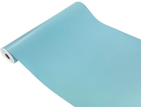 DecoMeister Klebefolie Möbel 45x990 cm | Möbelfolie selbstklebend matt oder glänzend | Einfarbig Klebefolie für Möbel - einfache Anwendung, ideal für die Renovierung von Küche oder Bad | Blau Matt