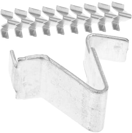 Uonlytech 10 Stück Eisen-regalklammern, 8 Mm, Verstellbare Stützen, Pilaster-regalstützen-clip, Robuste Regalhalterungen, Clips Für Metallschränke, Büroregale