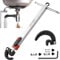 HAUTMEC 280-460mm(11-18) Telescoping Basin Wrench, Sink Faucet Wrench for Tight Spaces with Replaceable Jaws Capacity 32-64mm(1-1/4''to 2-1/2), Plumbing Wrench Tools for Faucet Hex Nuts Under Sink