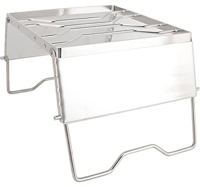 Yinhing Feuerstelle Grill, Kamin Graf Grill Rost 10 Kg Ladung Faltbar Edelstahl Zum Campen, Reisen, Wandern, Rucksack