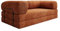 Luxusbetten24 Designer Sofa Lazy 3 Sitzer in Cord Orange