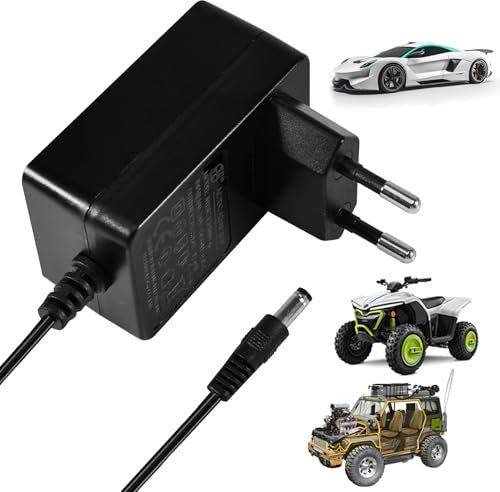 Editbar Chargeur de batterie 12 V pour enfants - 12 V - Pour voiture jouet, moto, SUV, ATV, avec voyants lumineux - Protection contre la surcharge et la surchauffe
