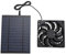 Ventilateur solaire 6W avec panneau solaire en silicium polycristallin pour les poulailler, les serres, les maisons RVS Installer,