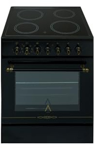 ALPHA Cocina Eléctrica VULCANO ZEUS GOLD, Vitrocerámica, Horno 8 Funciones