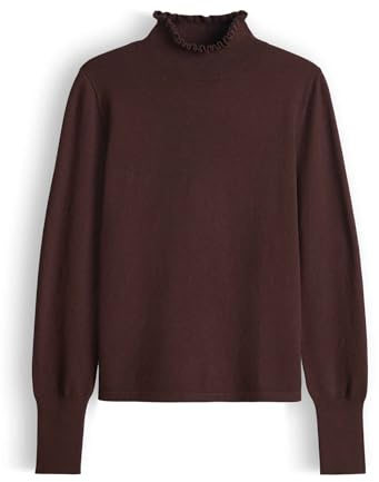 OPUS Damen Pullover | Feinstrickpullover POLLUNA Slim aus weichem Viskose Mix Dark Grape, 42