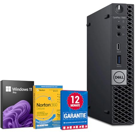 Dell OptiPlex 7060 PC Computer Intel Core i5-8500T@ bis zu 3,5 GHz 16 GB 512 GB SSD mit Windows 11 Pro & GRATIS Bluetooth, WLAN & Antiviren-Software inkl. 12 Monate Garantie