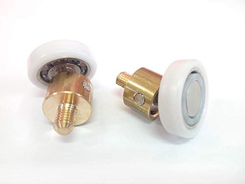 Cuscinetti box doccia VR - Kit 2 PEZZI Ricambio rotella a snodo diam 19x5.2x24.6 M5 profilo Piatto FRIGES