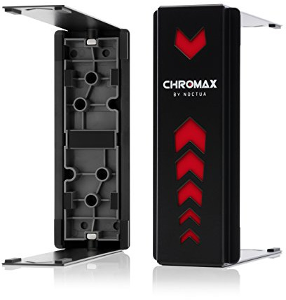 Noctua NA-HC1 chromax.black.swap, Ästhetische Kühler-Abdeckung | Für CPU-Kühler der NH-U12S-Serie, pulverbeschichtetes Aluminium, austauschbare Farbeinsätze, einfache werkzeuglose Montage
