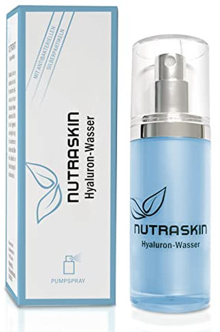 Nutraskin Hyaluronwasser – Anti-Aging Gesichtswasser für ein frischeres Hautbild I Hyaluronsäure hochdosiert I Natürliche Hylauron Kosmetik für die tägliche Anwendung I Made in Germany I 30ml