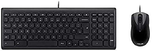 ASUS Wired Chrome OS Keyboard and Wired Optical Mouse 90MA0000-P00110 , Black